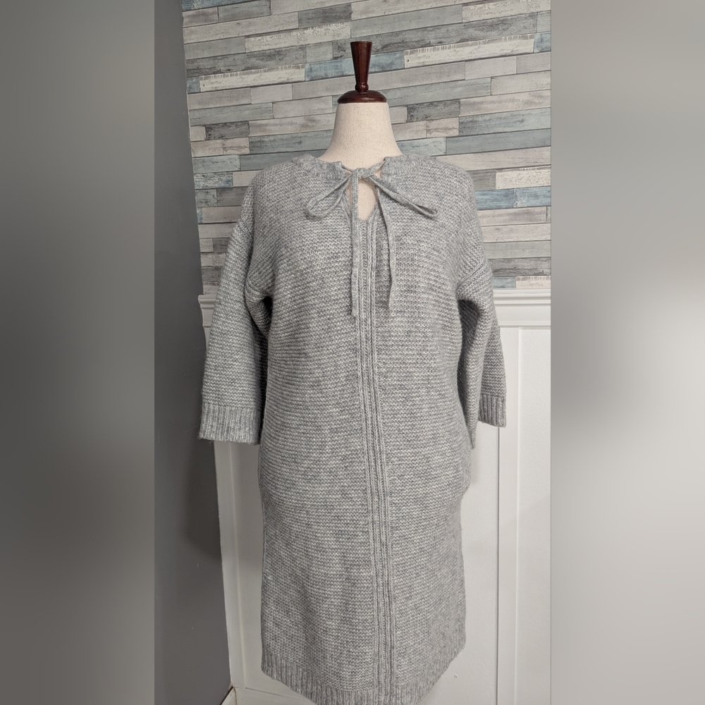 J. Crew Gray Midi Dress Elegant and Versatile